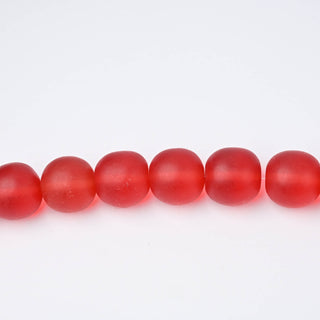 Perle in Resina Artigianali Tondo Rosso Opal Ø 23mm