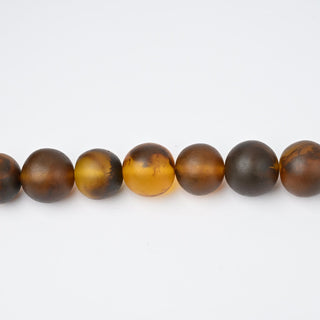Perle in Resina Artigianali Tondo Marrone Ambrato Ø 23mm