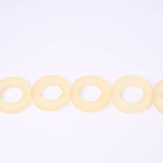 Perle in Resina Artigianali Anelli Champagne Chiaro Ø 32mm