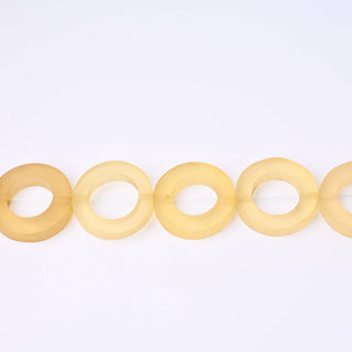 Perle in Resina Artigianali Anelli Champagne Scuro Ø 32mm