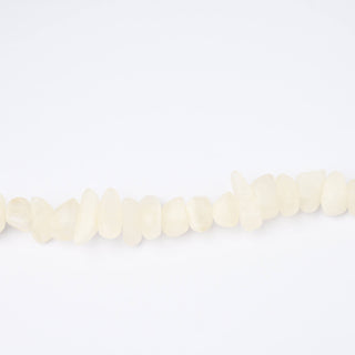 Perle in Resina Artigianali Chips Bianco Opal Marmorizzato 20x15mm