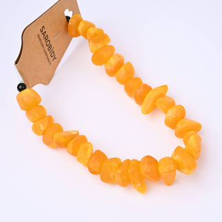 Perle in Resina Artigianali Chips Giallo Senape 20x15mm