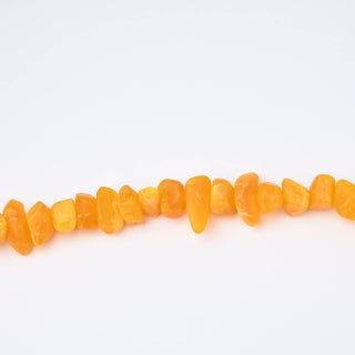 Perle in Resina Artigianali Chips Giallo Senape 20x15mm
