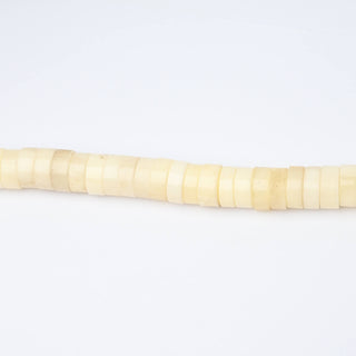 Perle in Resina Artigianali Heishi Bianco Sporco 15mm