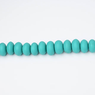 Perle in Resina Artigianali Rondella Turchese 20x12mm