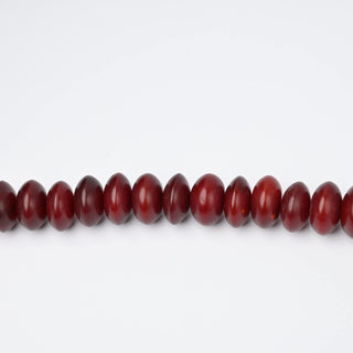 Perle in Resina Artigianali Rondella Bordeaux 20x12mm