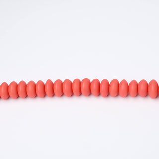 Perle in Resina Artigianali Rondella Salmone 15x6mm