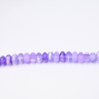 Perle in Resina Artigianali Rondella Lilla Marmorizzato 15x6mm