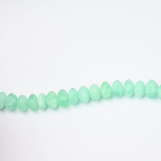 Perle in Resina Artigianali Rondella Verde Menta Marmorizzato 15x6mm