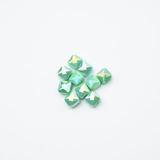 Cristalli Quadrato Tiffany Aurora Boreale 6x6mm - 10 pz | Sarobidy