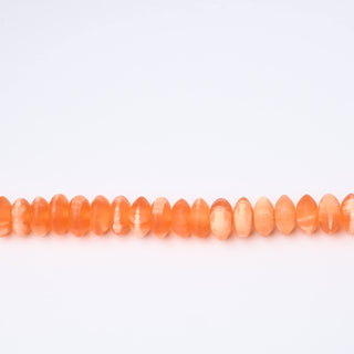 Perle in Resina Artigianali Rondella Arancione Marmorizzato 15x6mm