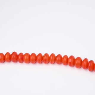 Perle in Resina Artigianali Rondella Corallo 15x6mm