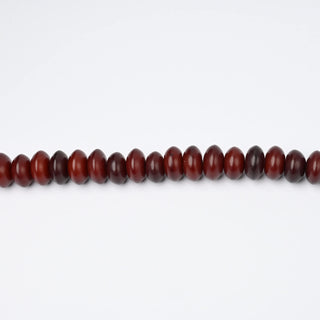 Perle in Resina Artigianali Rondella Bordeaux 15x6mm