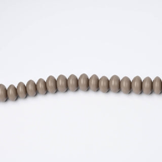 Perle in Resina Artigianali Rondella Tortora 15x6mm