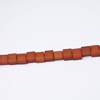 Perle in Resina Artigianali Cubo Terracotta 12x12mm