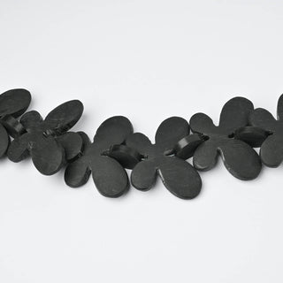 Perle in Resina Artigianali Farfalla e Disco Nero 45x32mm