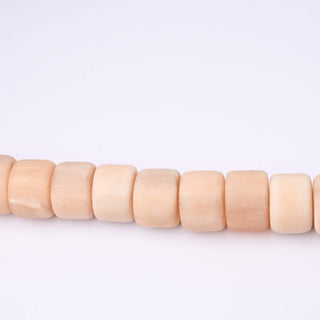 Perle in Resina Artigianali Cilindro Rosa Antico Marmorizzato 23x18mm