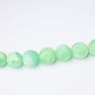 Perle in Resina Artigianali Tondo Verde Menta Marmorizzato Ø 22mm