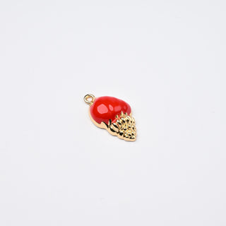 Ciondolo Conchiglia Rosso 24x13mm