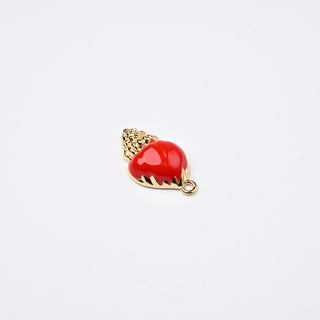 Ciondolo Conchiglia Rosso 24x13mm