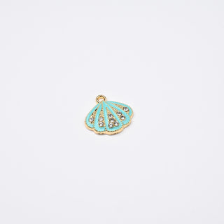 Ciondolo Conchiglia Turchese 12x8mm