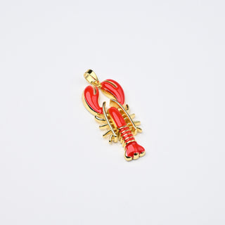 Ciondolo Aragosta Rosso 32x14mm