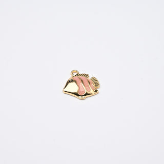 Ciondolo Pesciolino Rosa 17x14mm