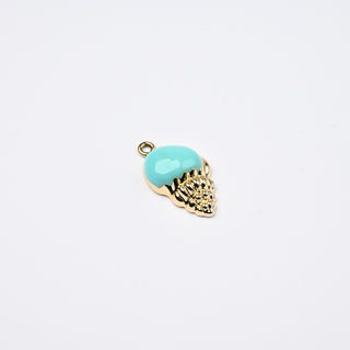Ciondolo Conchiglia Turchese 24x13mm