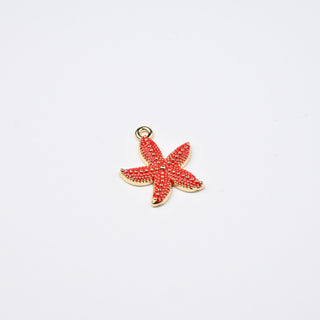 Ciondolo Stella Marina Rosso 20x18mm