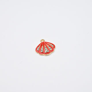 Ciondolo Conchiglia Rosso 12x8mm