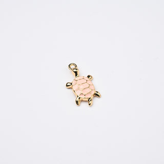 Ciondolo Tartaruga Rosa 24x13mm