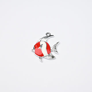 Ciondolo Pesciolino Rosso 25x24mm