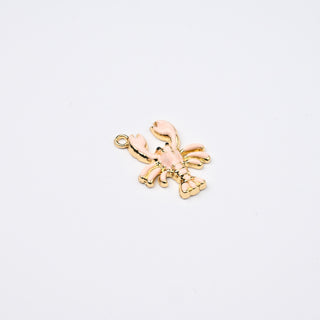 Ciondolo Aragosta Rosa 22x18mm