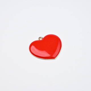 Ciondolo Cuore Rosso 28x25mm