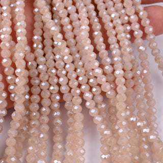 Cristalli Rondella Beige Rosato Opal 4mm