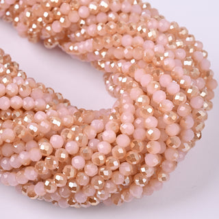 Cristalli Rondella Rosa Baby e Champagne 4mm