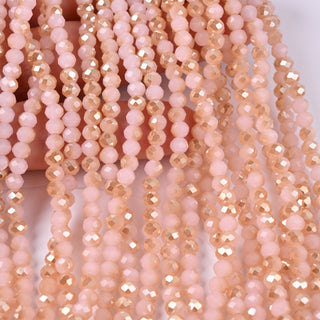 Cristalli Rondella Rosa Baby e Champagne 4mm