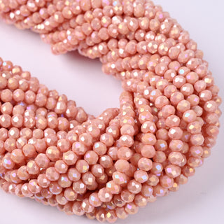 Cristalli Rondella Salmone AB 4mm