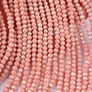 Cristalli Rondella Salmone AB 4mm