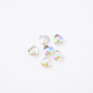 Cristalli Cuore Crystal Aurora Boreale 8x8mm - 6 pz | Sarobidy