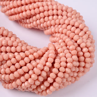 Cristalli Rondella Salmone 4mm