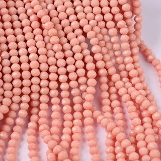 Cristalli Rondella Salmone 4mm