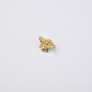Ciondolo Ape in Acciaio Placcato Oro 14k - 10x14mm