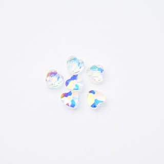 Cristalli Cuore Crystal Aurora Boreale doppia 8x8mm - 6 pz | Sarobidy