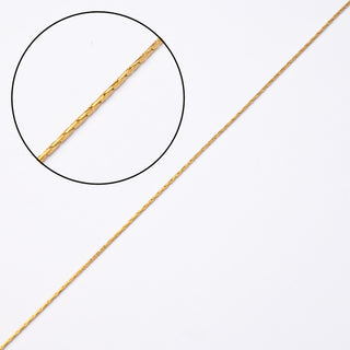 Catena in Acciaio Oro Cobra 0,5mm - Vendita al Metro