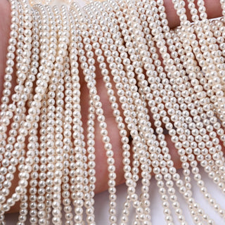 Perle di Maiorca Crystal Creamrose Tonda 3mm - Filo da 40 cm