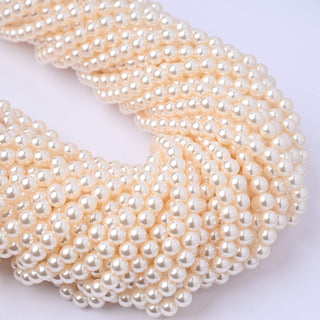 Perle di Maiorca Crystal Creamrose Tonda 4mm - Filo da 40 cm