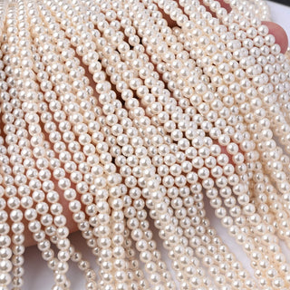 Perle di Maiorca Crystal Creamrose Tonda 4mm - Filo da 40 cm