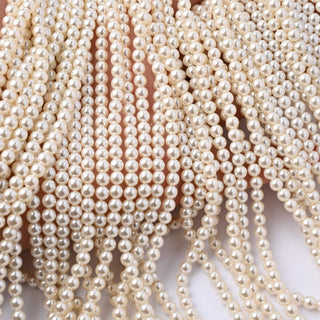 Perle di Maiorca Crystal Light Gold Tonda 4mm - Filo da 40 cm