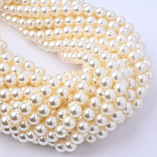 Perle di Maiorca Crystal Light Gold Tonda 6mm - Filo da 40 cm